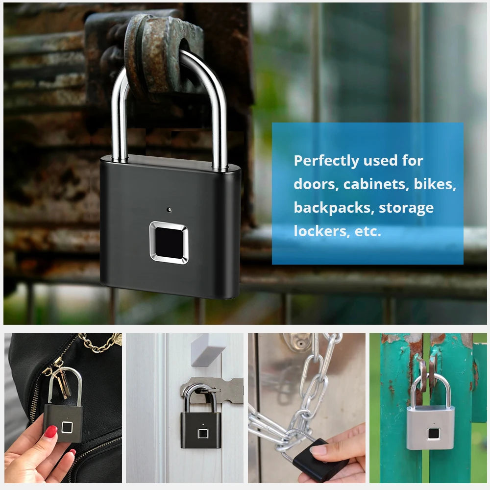 Aethera BioLock – Smart Fingerprint Padlock