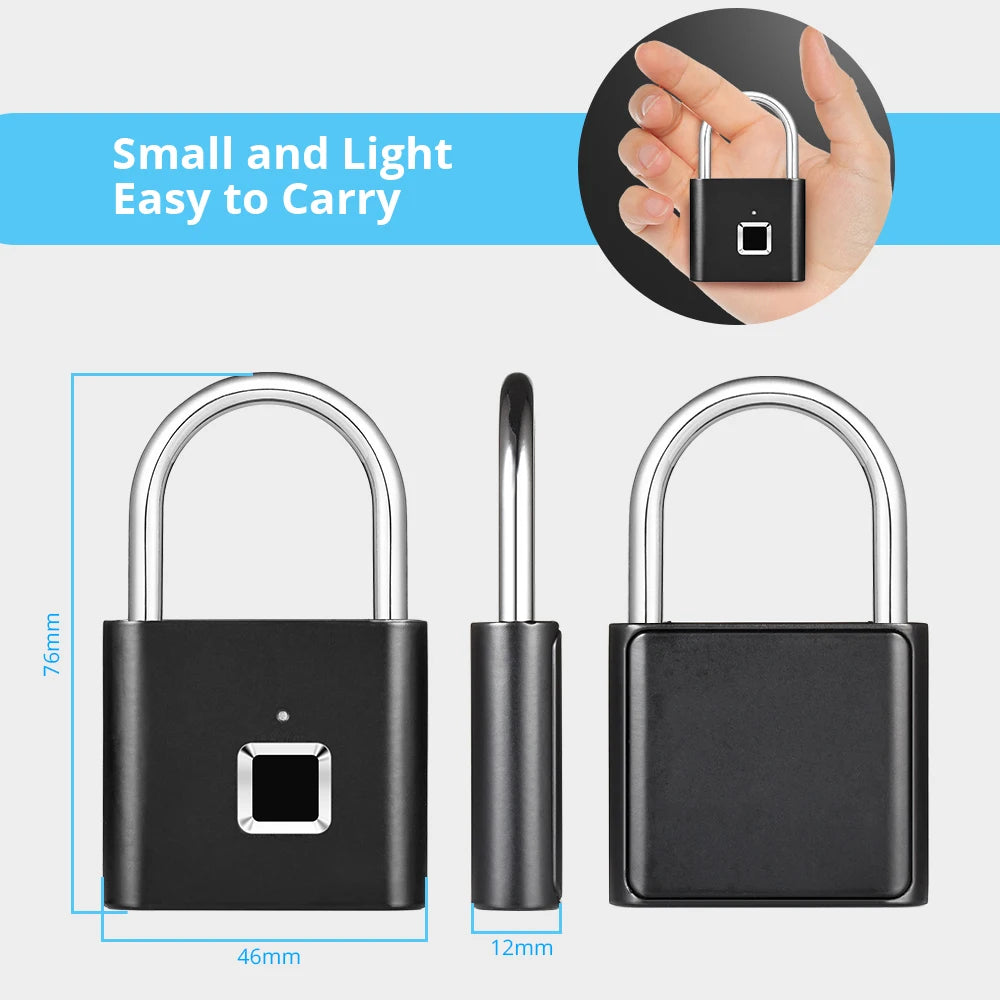 Aethera BioLock – Smart Fingerprint Padlock