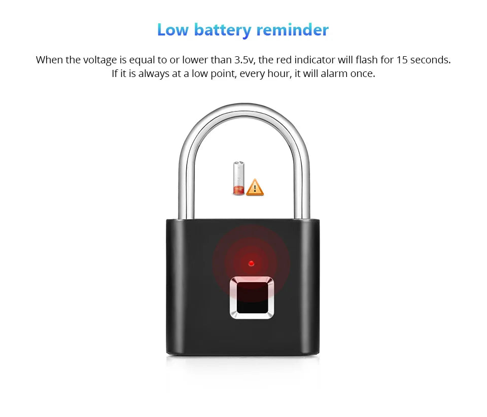 Aethera BioLock – Smart Fingerprint Padlock