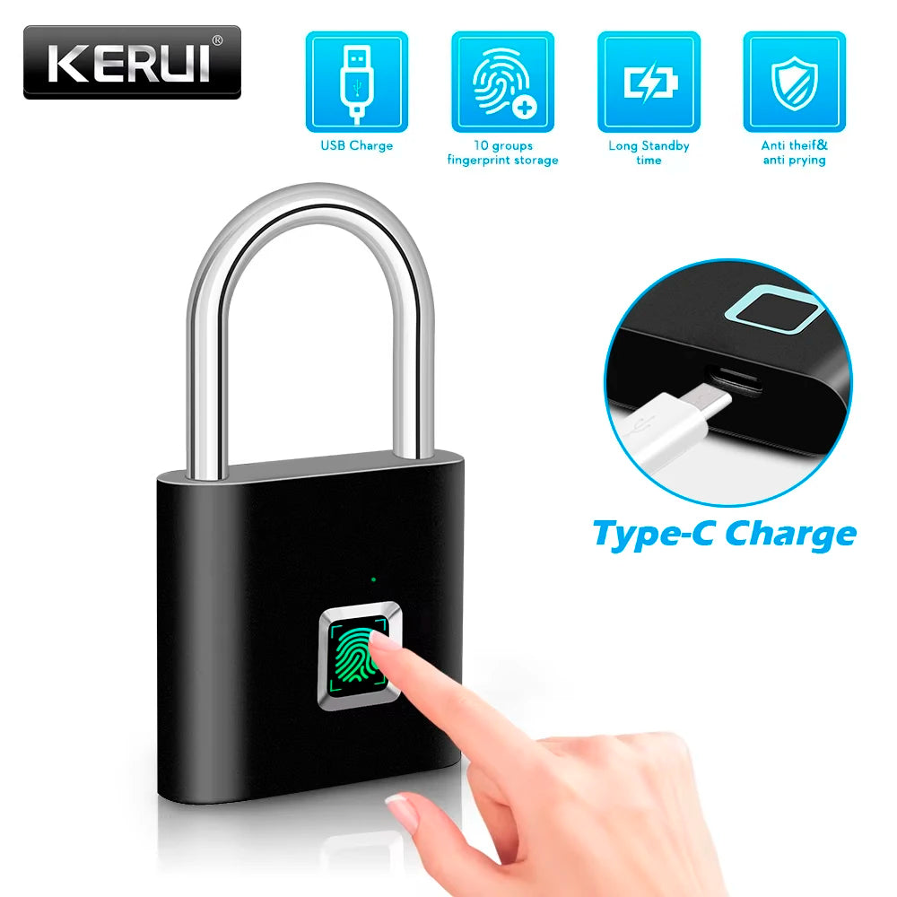Aethera BioLock – Smart Fingerprint Padlock
